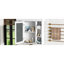 Rangement mural pour salle de bain 35,51 po x 7,07 po 29,34 po avec miroir, beaucoup d'espace, charnière de porte, tableau de haute qualité, tablettes réglables, fermeture en douceur, poignée en métal argenté, miroir de luxe moderne