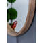 Miroir rond en bois de 70 cm (27,5 po), miroir mural décoratif