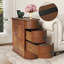 Table de bout avec station de charge, table d'appoint avec tiroirs, aucun assemblage requis