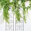 Ensemble de 2 treillis de jardin en métal 86,7 "x 19,7" antirouille pour plantes grimpantes support de fleurs extérieur noir-105950651