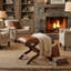 Tabouret en bois massif