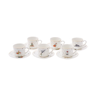 Bone China Espresso Cup and Saucer