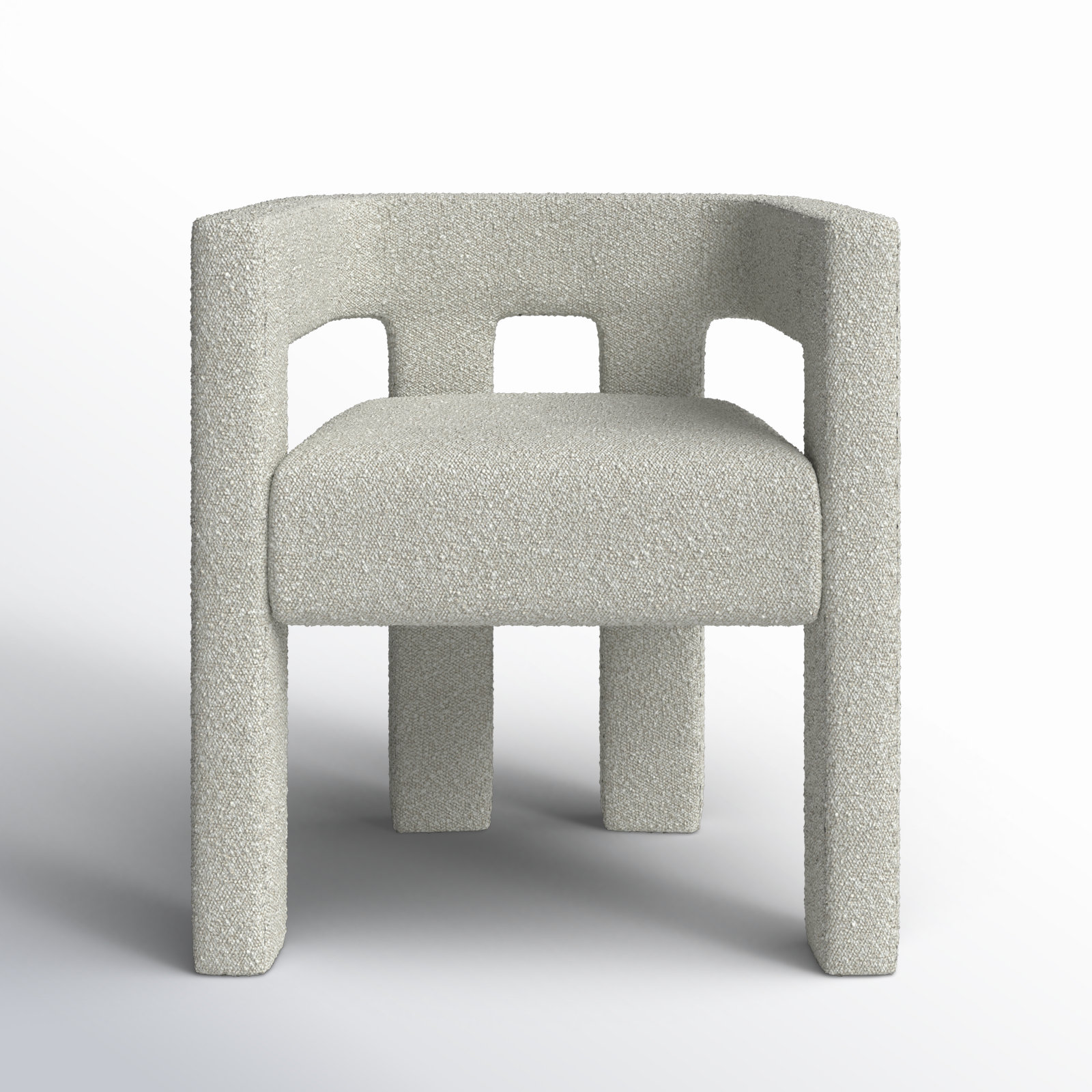 Wade Logan® Cedernier Boucle Dining Armchair & Reviews | AllModern