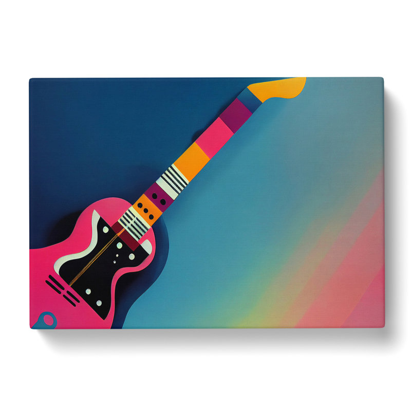 Guitar Abstract - Wrapped Canvas, 35cm H x 50cm W x 3cm D