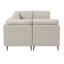 Canapé modulaire rembourré avec pieds en métal-220283271
