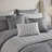 Elegant Grey Bedding Sets, Polyester Jacquard Comforter With Timeless Design