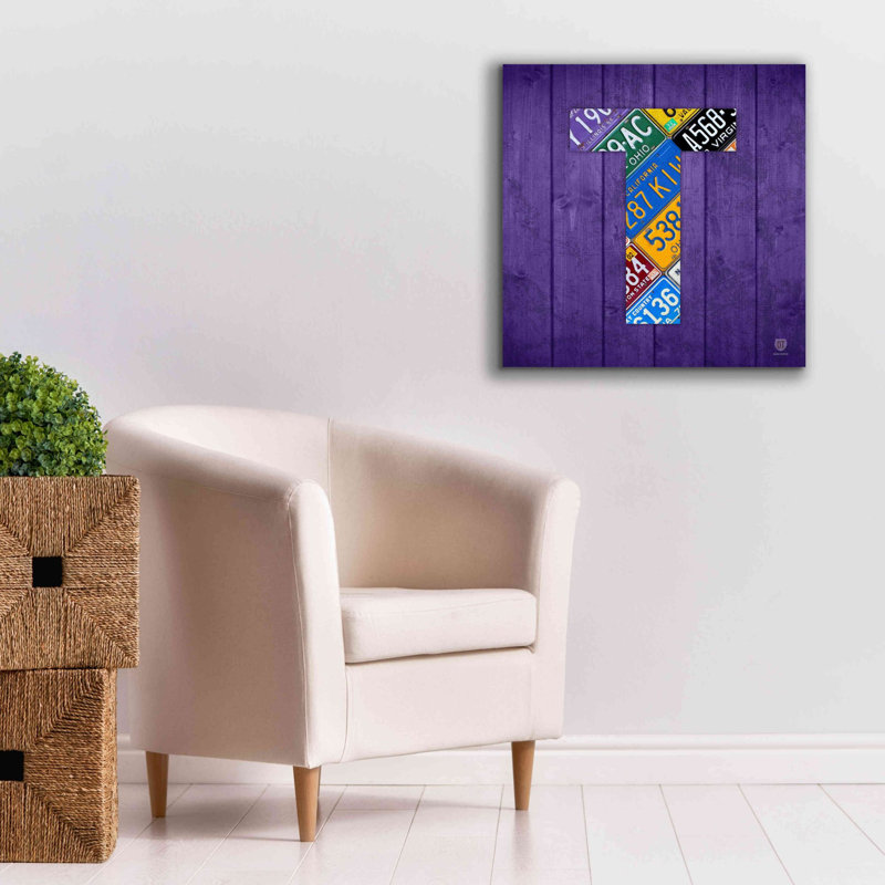 Epic Graffiti «T» par Design Turnpike, estampe numérique «T» par Design Turnpike, H 26 po x l 26 po x P 1,5 po