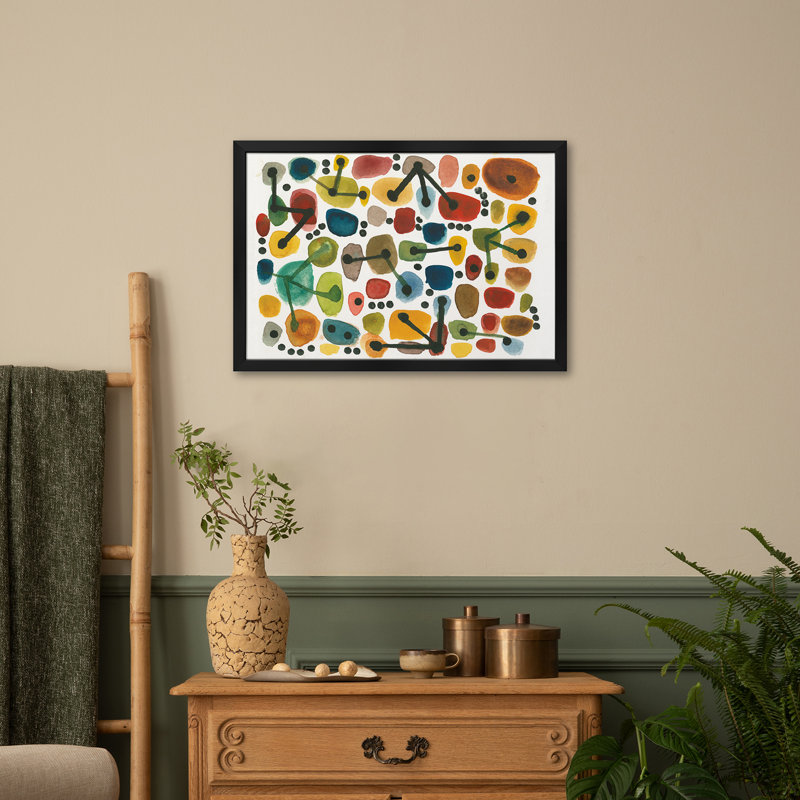Mid-Century I, affiche encadrée par Cheryl Warrick, H 24 po x l 32 po