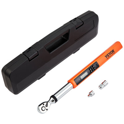 Digital Torque Wrench, 3.7-37ft.lb 5-50n.m 3 8" Drive Electronic Torque Wrench, Torque Wrench Kit Torque Range Accurate to ±2%, 3-Mode Adjustable Torque Wrench Set with LED Buzzer Calibration