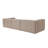 Stylish 3-Seat Sofa, Brown Linen Upholstery, 116.9 x 26.0 x 41.3 inches | 100% Hornbeam Frame, 32 DNS Foam for Ultimate Comfort | Durable Plastic Legs, Perfect for Living Room & Family Spaces, Modern Design-825181205