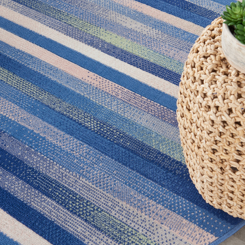 Kallum Performance Striped Indoor Rug, Runner 2' x 8'
