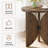 Wood Round End Table