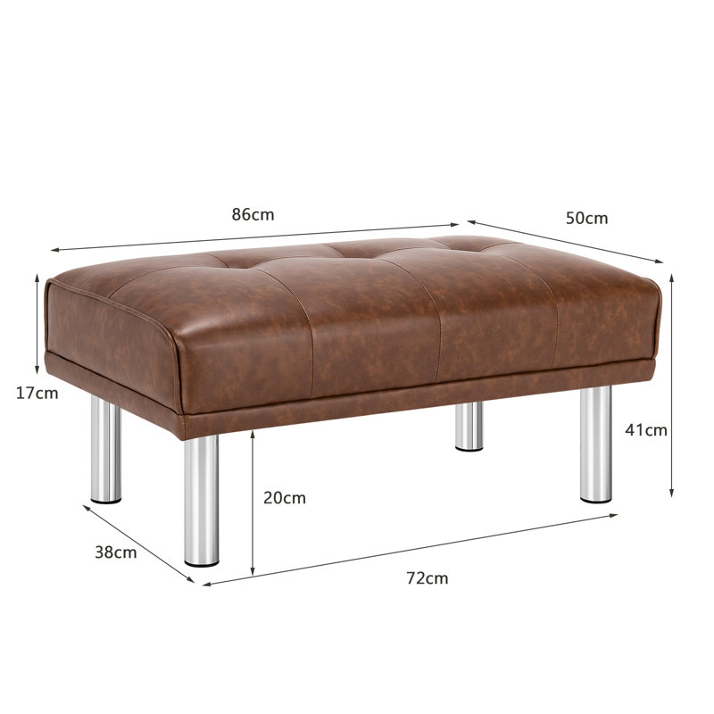 Hanneliese Upholstered Bench, Brown