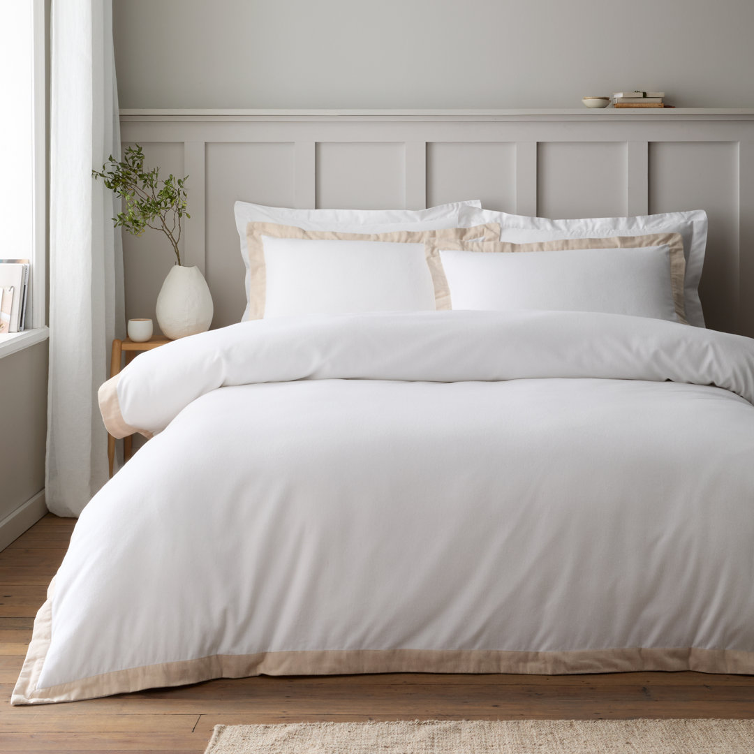 Brushed Tailored Cotton Duvet Cover Set