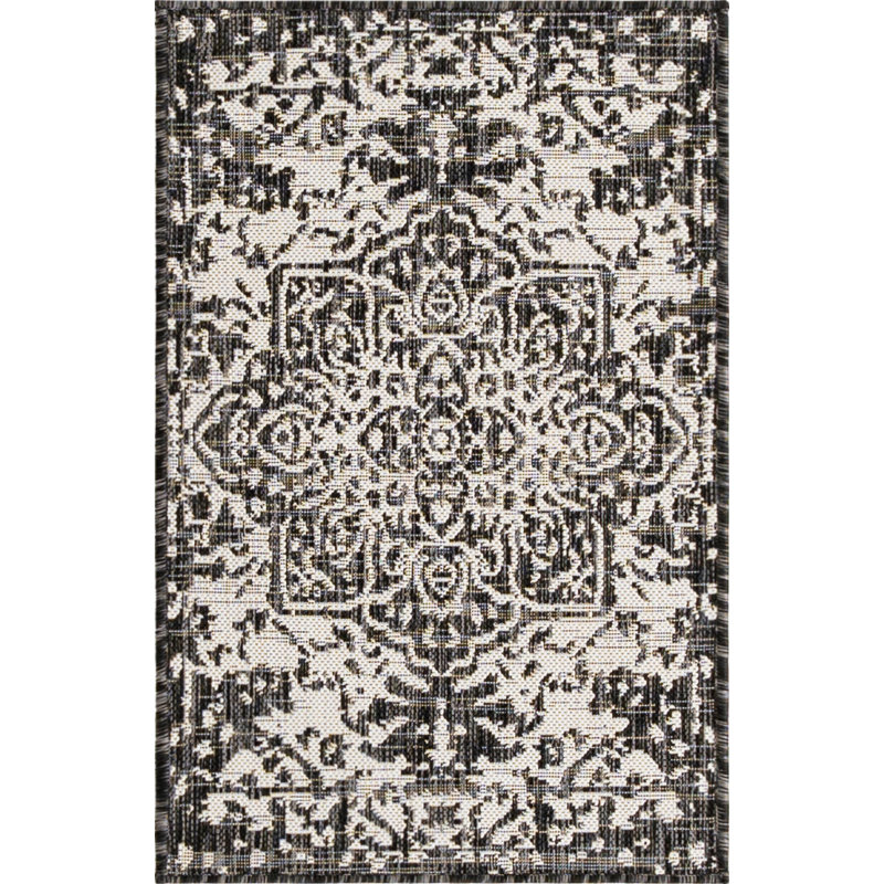 Oriental Indoor / Outdoor Area Rug, Rectangle 66 x 91cm