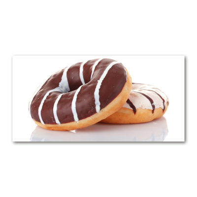 Donuts With Chocolate - Wrapped Canvas Print