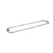 Barre à serviettes et poignée classique 60A8987115024055B7DBF17EB1E82C7E, matériau laiton, centre à centre 18 po, fabrication tubulaire, finition nickel brossé