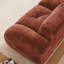 Rouge désossé en forme de U avec mousse haute 32d, tissu de velours doux, design, glissade, mobile, sans assemblage, pour art et éponge à haute densité, base, coins de lecture confortables