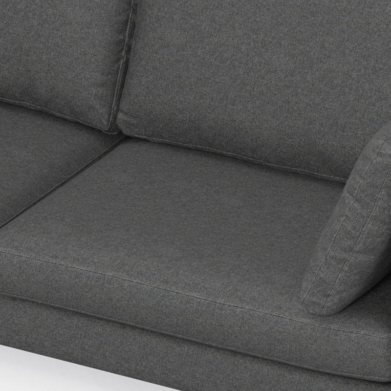 Canapé de 90 pouces Mid Century, Gris