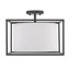 Plafonnier semi-encastré 3 lumières 14,5 po Hodder