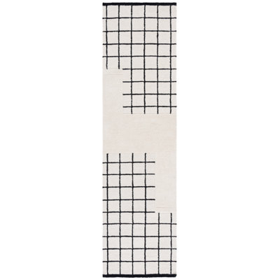Genre 250 Hand Tufted Wool; Cotton Geometric Shapes Rug