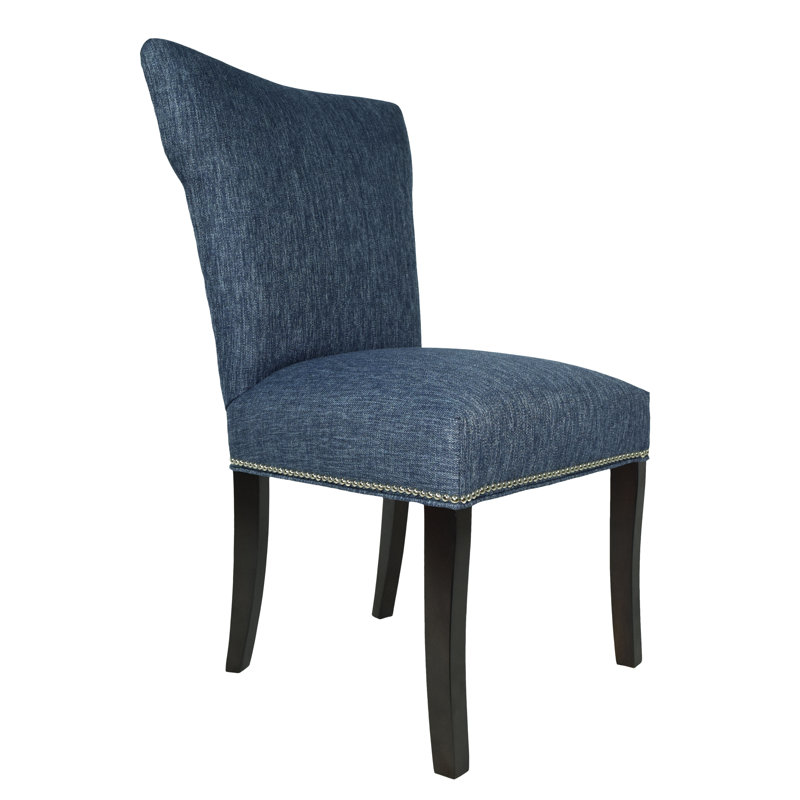 19'' H Upholstered Dining Chair, Denim