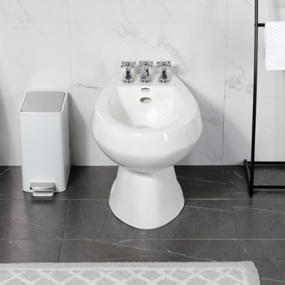 Robinet de bidet espacé vertical