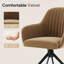 Velvet Upholstered Side Chair-63294278-63294283-63294288