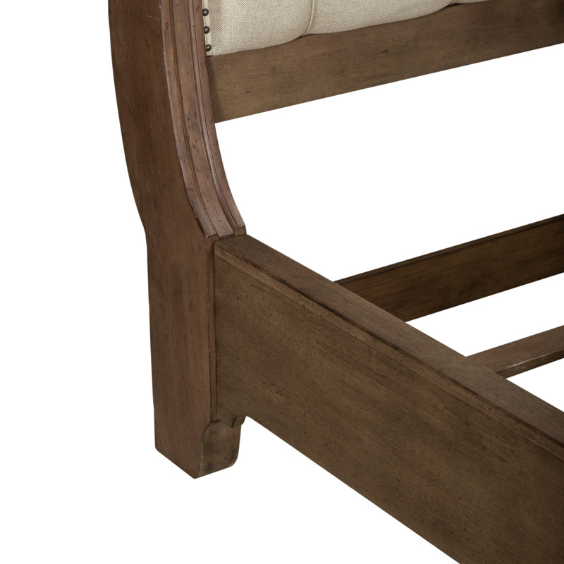 Lit-bateau Aisja, California King, 5 Pcs:Bed,Chest,Dresser,Dresser Mirror,Nightstand