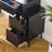 Space-Saving Bedroom Vanity Desk With Led Lights, Mirror & 4-Drawer Dressing Table-1097950051