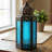 Moroccan Candle Lantern Decorative Candle Holder Lamp for Table or Hanging, Ramadan Decorations, Weddings, Indoor Home Decor, Outdoor Patio or Porch (Set of 2)-656086472-656086479