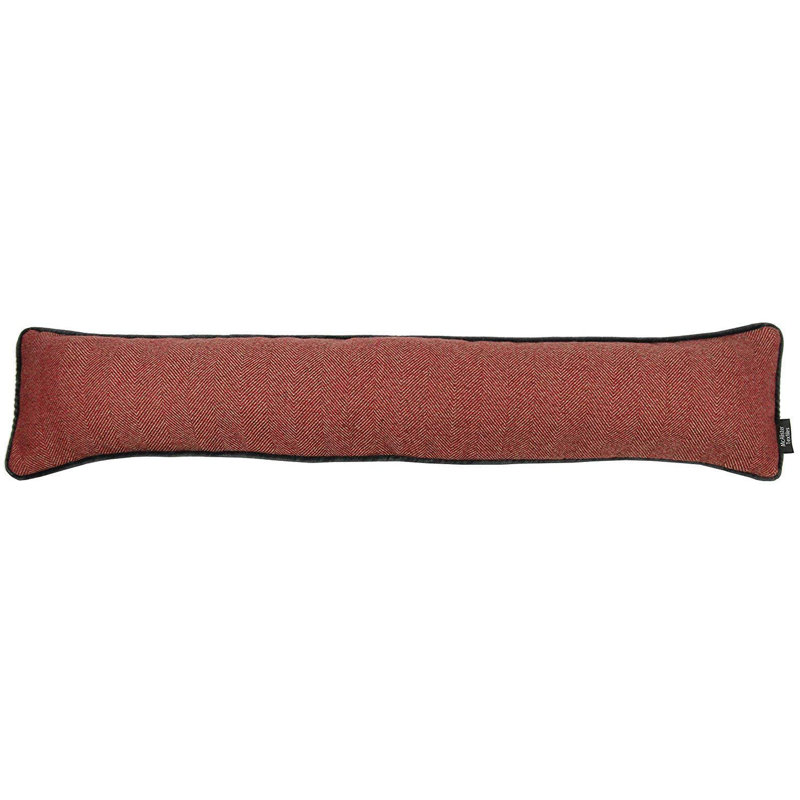 Kian Fabric Draught Excluder, Red/Charcoal