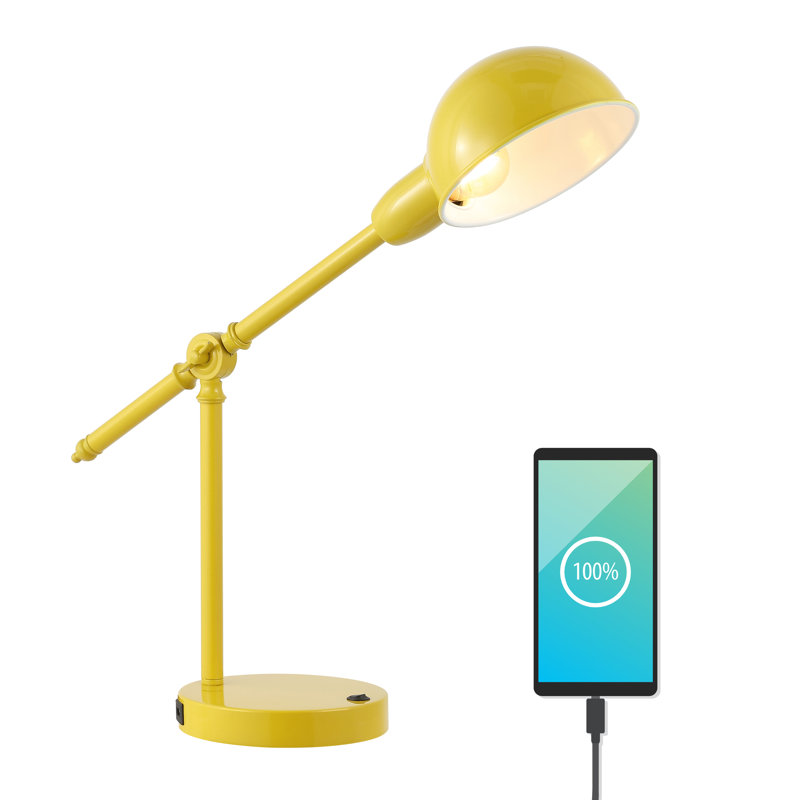 Lampe de bureau Candas, Jaune