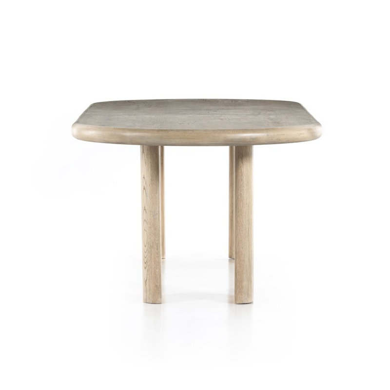 Jaylen Oval Dining Table, Yucca Oak/Yucca Oak Solid