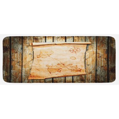 Tapis de cuisine island map