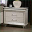 Table de chevet 2 tiroirs Pearl White