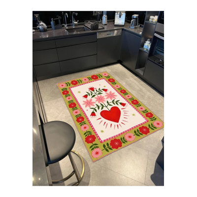 Tapis de sol tissé à motif géométrique