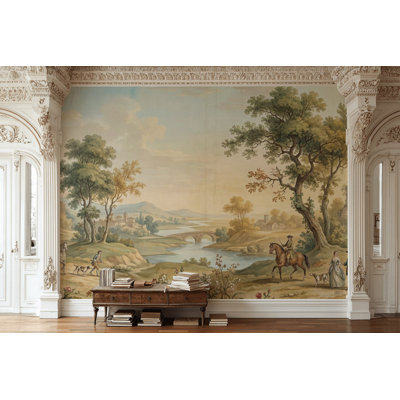 Papier peint classique pastorale paysage serein