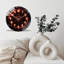 Horloge murale silencieuse en verre trempé de 30 cm, réveil lumineux DEL, sans tic-tac, fonctionne avec des piles AA (non incluses), décoration artistique pour la maison
