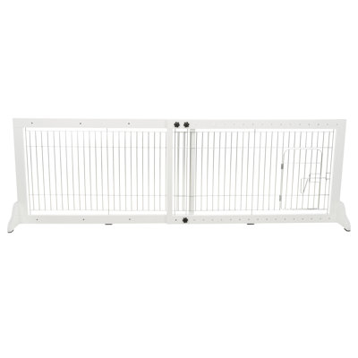 Barrière pour animaux autoportante avec porte pour animaux Trixie, largeur réglable, 22,5 po