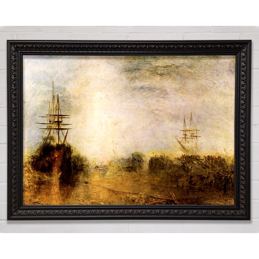 Whalers Boiling Blubber von Joseph Mallord William Turner - Druck