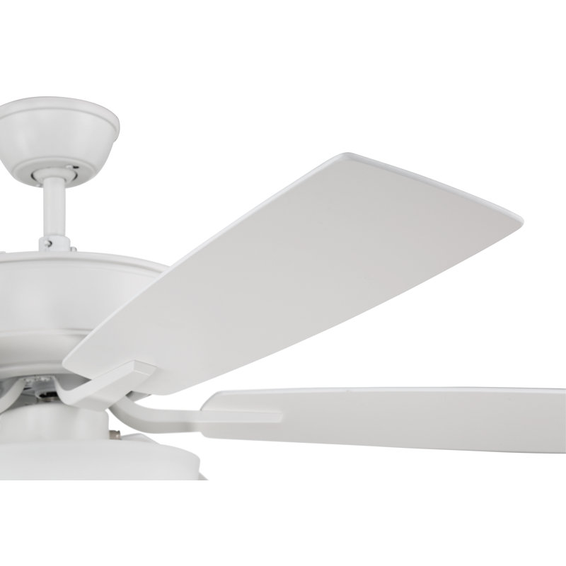 Pro Plus 211 White Bowl Light Kit 52'' Ceiling Fan with Light Kit, White