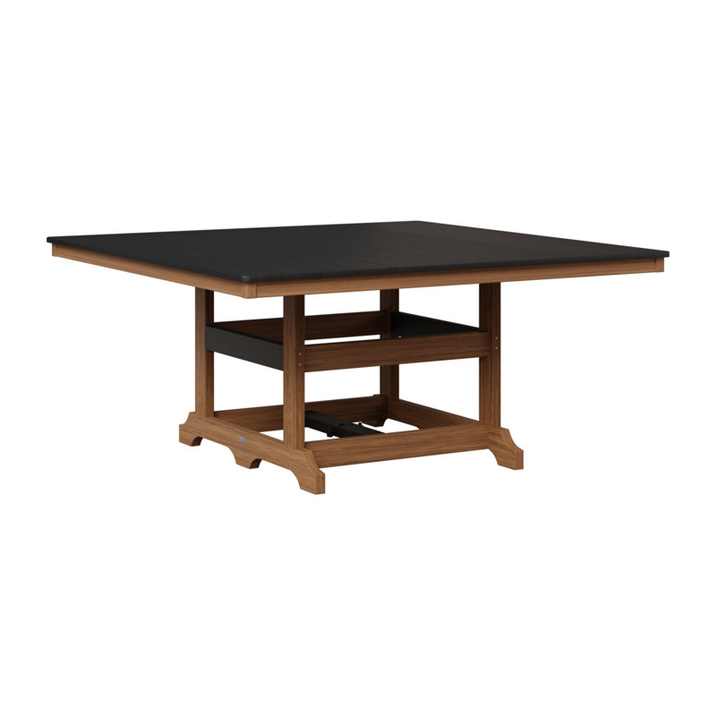 Table de salle à manger Berlin Classic, Acajou antique, Noir
