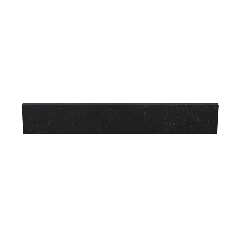 21.14" x 4" Bathroom Sidesplash, Crysta Black