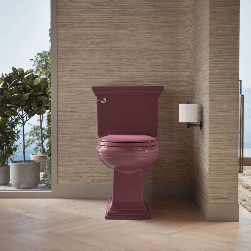 Siège de toilette à charnières à dégagement rapide Lustra, Purée de framboise, Rond