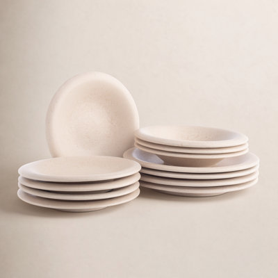 Porto By Stone Lain Aro 12-Piece Dinnerware Set Stoneware