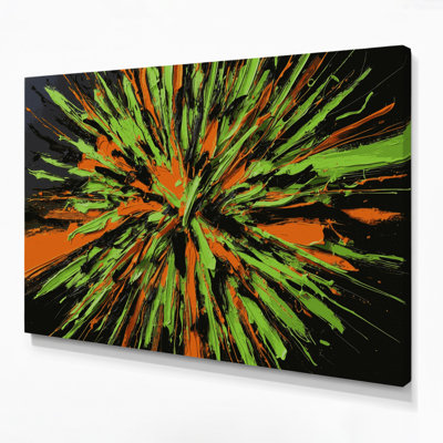 Neo Expressionism 85 Brown Canvas Wall Art