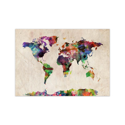 World Map by Michael Tompsett - Print