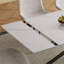 Ensemble de table de salle à manger rétractable en pierre frittée avec pieds croisés en acier au carbone noir (59 à 83 pouces, table + 4 chaises) pour une utilisation multi-scénario, noir-910417637-914508743-910417639
