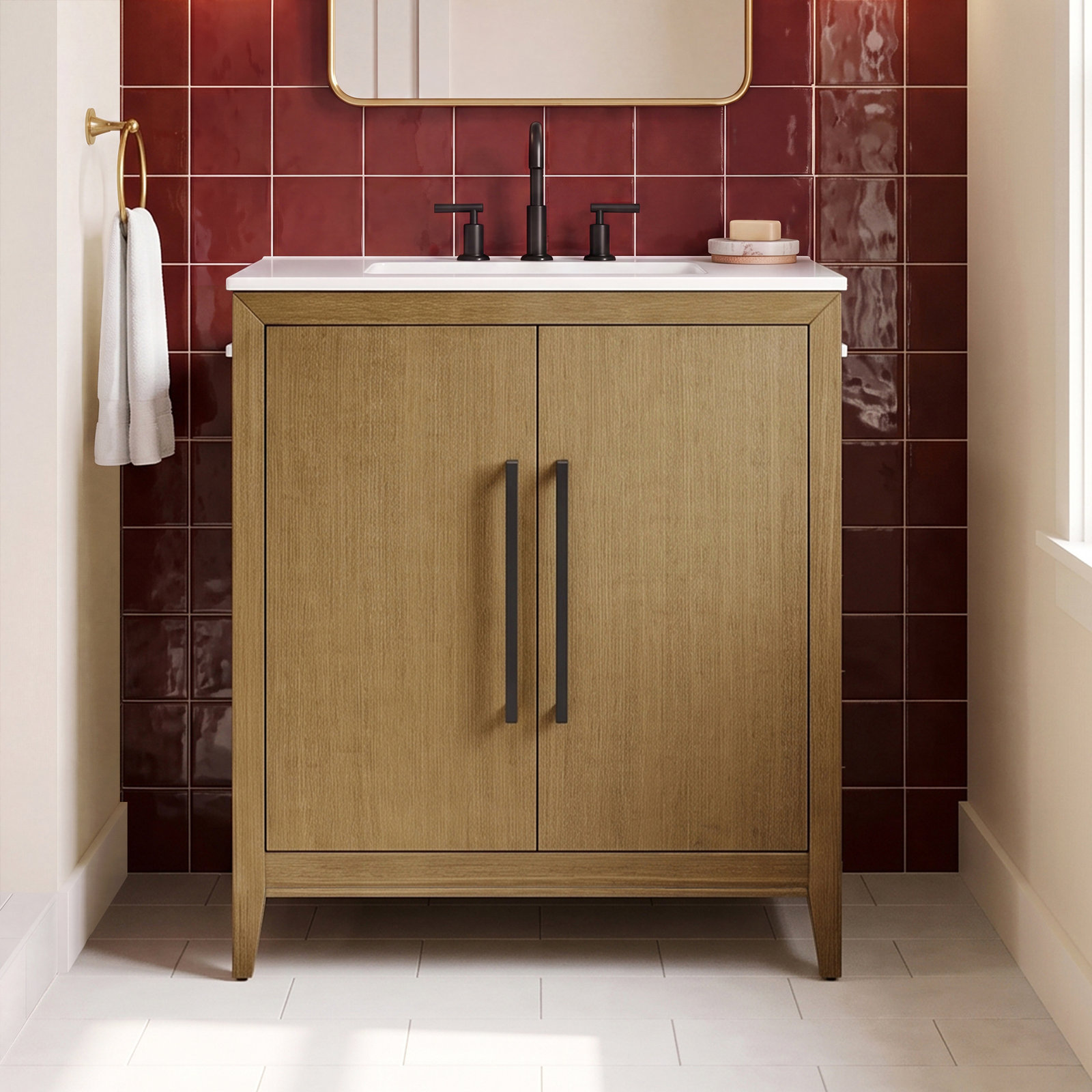 Alsup 30" Eucalyptus Single Bathroom Vanity